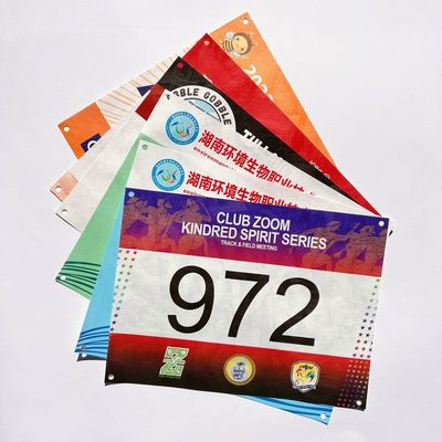 Placa digital Cuaderno de números de la carrera de deportes Cuaderno de números atléticos personalizados para eventos de maratón