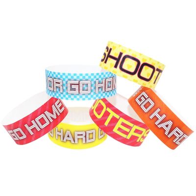 2025 fábrica venta directa de pulseras de papel pulseras de evento personalizado pulsera de parque acuático pulseras