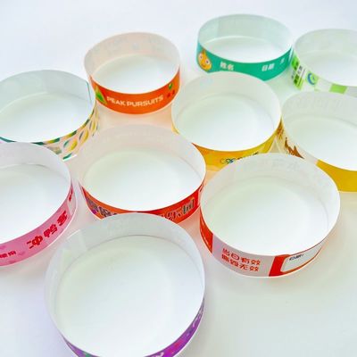 Pulseras impermeables Tyvek personalizadas para pedidos a granel y eventos especiales