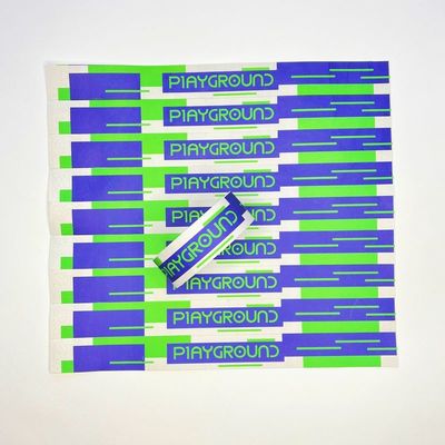 Impresión de logotipo personalizado Tyvek pulseras de papel con cierre ajustable y rápido