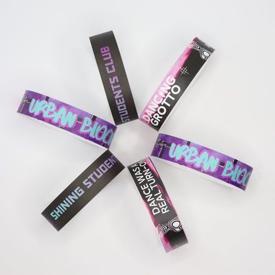 Pulseras de papel Tyvek personalizables para seguridad de eventos duradera e impermeable