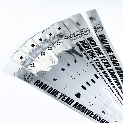 Pulseras Holográficas con Texto de Logotipo Personalizado MOQ 100 PCS