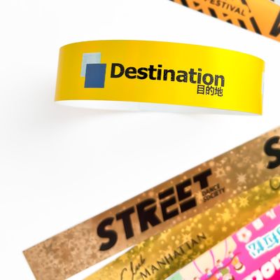 Pulseras de fiesta holográficas con purpurina personalizadas Opciones unisex Plata/Oro