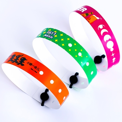 Pulseras de PVC personalizadas para eventos Brazaletes de vinilo a prueba de agua